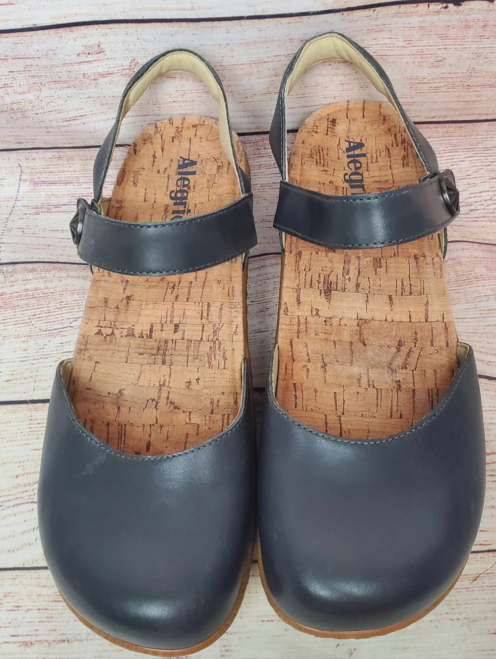 NEW Alegria Womens EU 39 US 9 Opal Stone Gray Mary Jane Sandals
